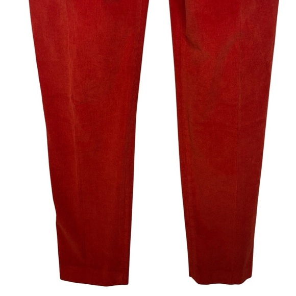 NWT Murano Ancient Renaissance Collection Lucas Pleated Corduroy Red 31x32 - Picture 7 of 14